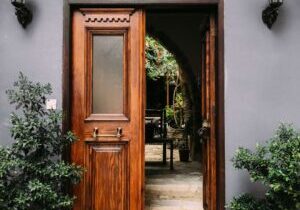 refinished front door